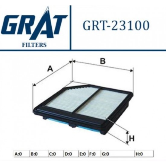 GRAT Hava Filtre 23100